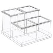 InterDesign 20470 Bath Accessory Set Clear Plastic Clear