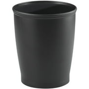 InterDesign Kent Wastebasket Trash Can, Black