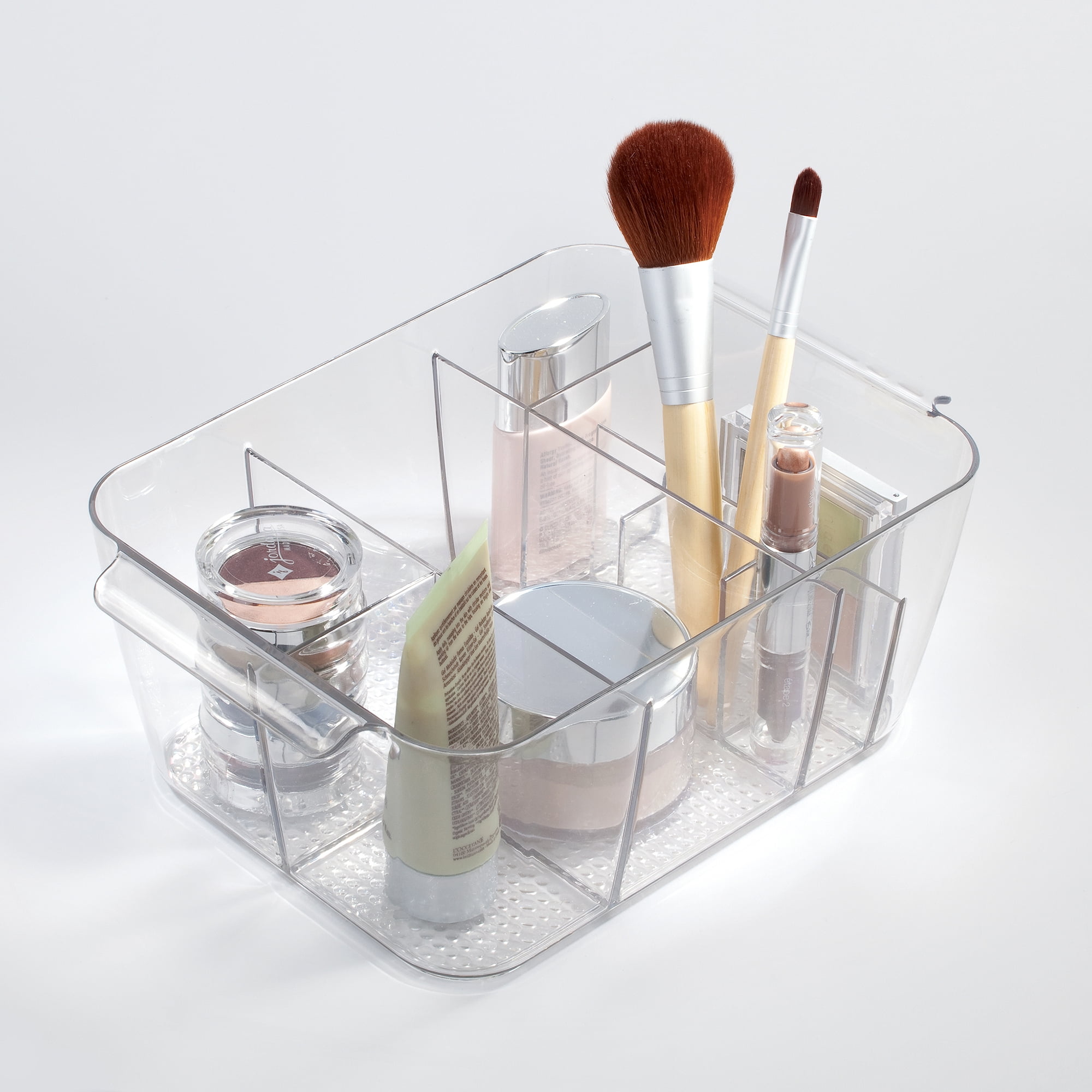 InterDesign Makeup Organizer Tote, Clear