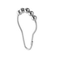 thumbnail image 1 of InterDesign Metal Roller Shower Curtain Rings/Hooks for Standard Rods in Master, Guest, Kid's Bathroom, 1.5" x 0.25" x 3" (12 Count), 1 of 5