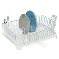 thumbnail image 1 of InterDesign Metro 17.94 in. L x 14.04 in. W x 5.84 in. H Silver Steel Dish Drainer with Swivel Spout, 1 of 1