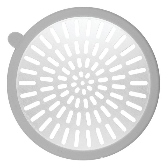 InterDesign Metro Ultra Shower Stall Drain Protector - Gray/Silver