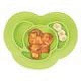 InterDesign Non-slip Silicone Mini Elephant Placemat, Lime Green