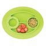 InterDesign Non-slip Silicone Mini Oval Placemat, Lime Green