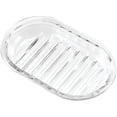 thumbnail image 1 of InterDesign Plastic Bar Soap Holder for Bathroom, Shower - Round, Clear, 1 of 1