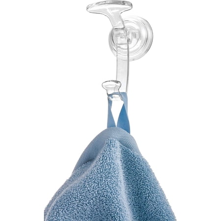 InterDesign Power Lock Suction, Spa Hook, Clear