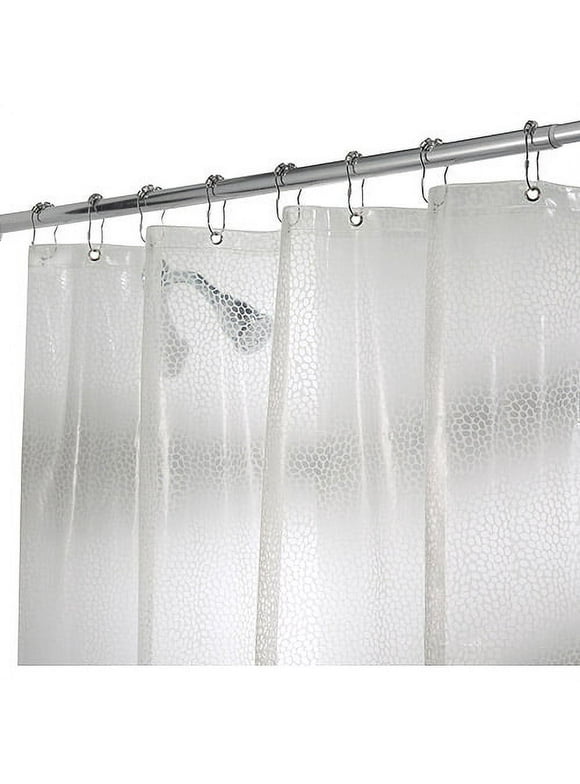 InterDesign Ripplz EVA Shower Curtain Liner, 72" x 72"
