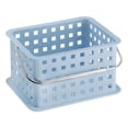 thumbnail image 1 of interdesign craft inc 61227 spa stacking basket, blue, 1 of 6