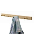 thumbnail image 1 of iDesign Wood Wall Mount Coat Rack - 4 Pegs, Natural, 1 of 3