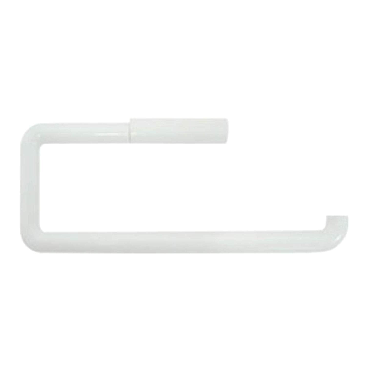 White Plastic Wall-Mounted Paper Towel Holder, 13" x 5"
