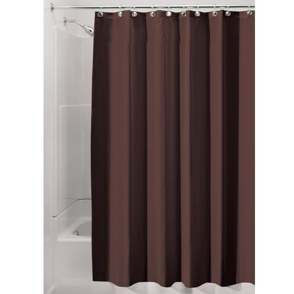 InterDesign Waterproof Fabric Shower Curtain Liner, Various Sizes & Natural Colors