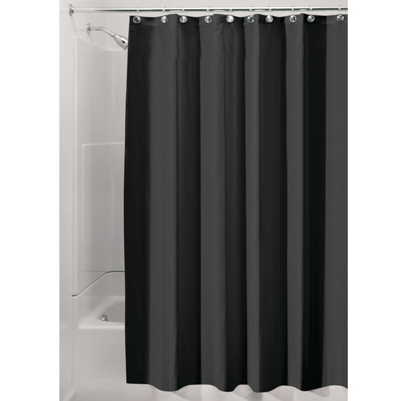 InterDesign Waterproof Fabric Shower Curtain Liner, Various Sizes & Natural Colors