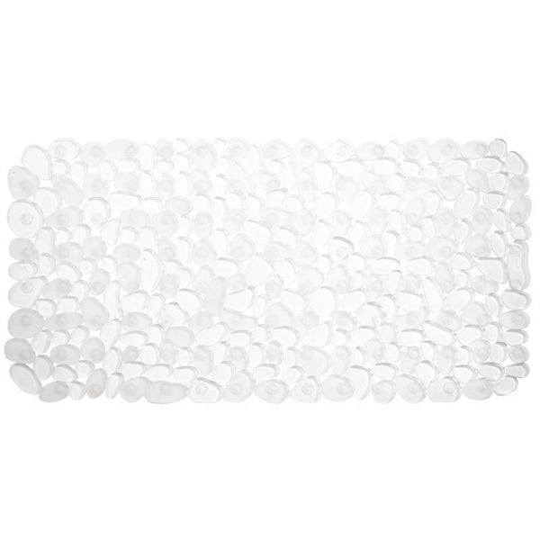 Clear Pebblz Suction Non-Slip Bath Mat for Shower Stall