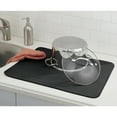 thumbnail image 1 of InterDesign iDry Kitchen Mat Solid, X-Large, Black, 1 of 3