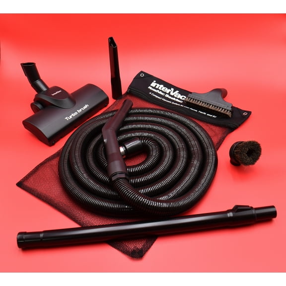 InterVac Design Accessory Kit with Turbo Brush -32mm; works with many central vacuums