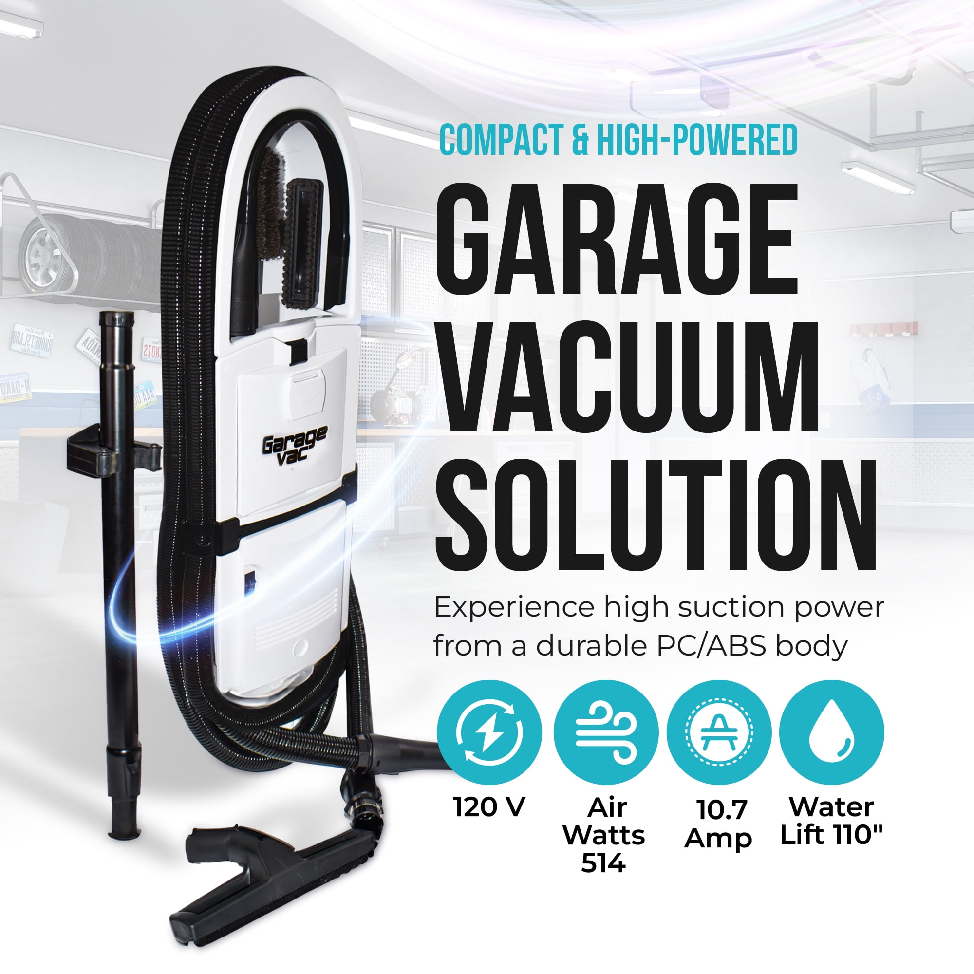 InterVac Garage Vacuum Cleaner for 1 Gallon Garage Vacuum