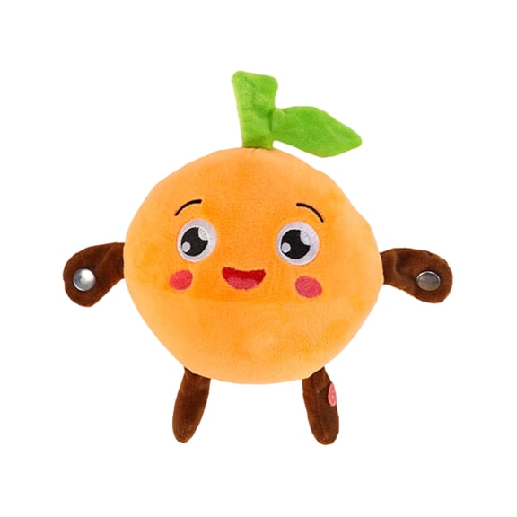 Intera Ctive Sensor Beat Music Fruit Stuffed Animals Plush Toy, Human Body Sensing Music Toy with Record Function, Perfect Christmas Birthday Easter Gifts