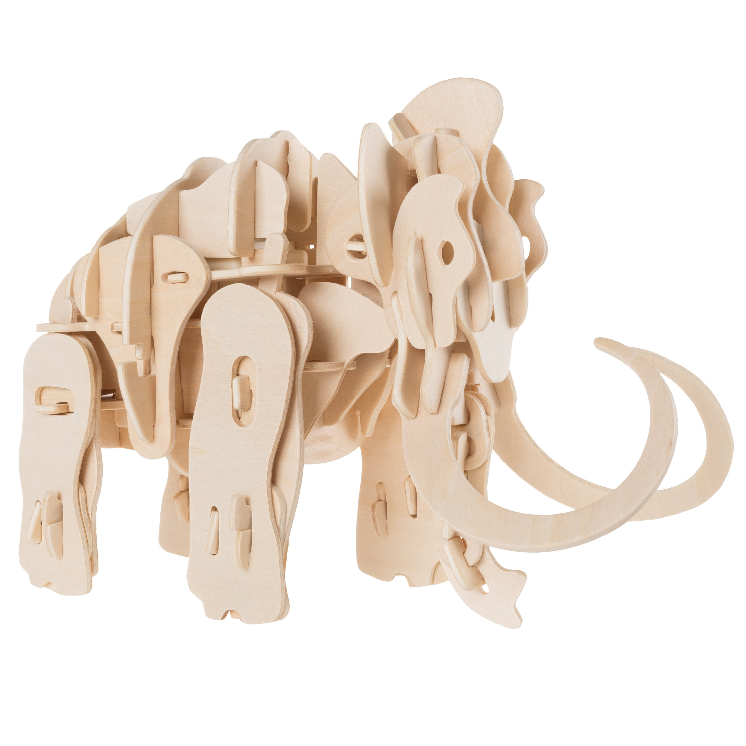 Interactive 3D Wooden Woolly Mammoth Puzzle by Hey! Play!