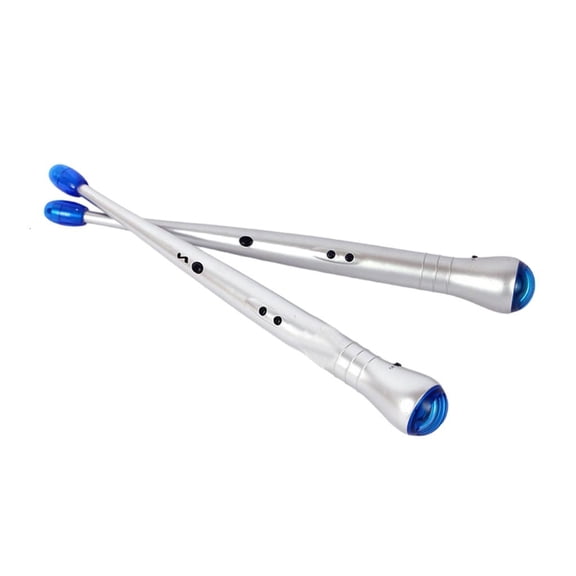 Interactive Air Drum Sticks with Sensitivity Control LED Lighting Portable Percussion Instrument for Youthful Drummers