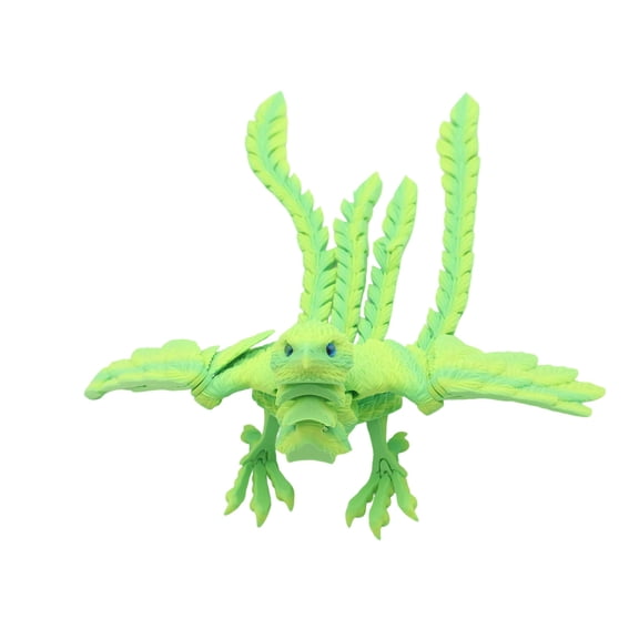 Interactive Articulated Joints Phoenixes Toy 3D Printed Sculpture with Moavble Joints and Wing for Creative Playing