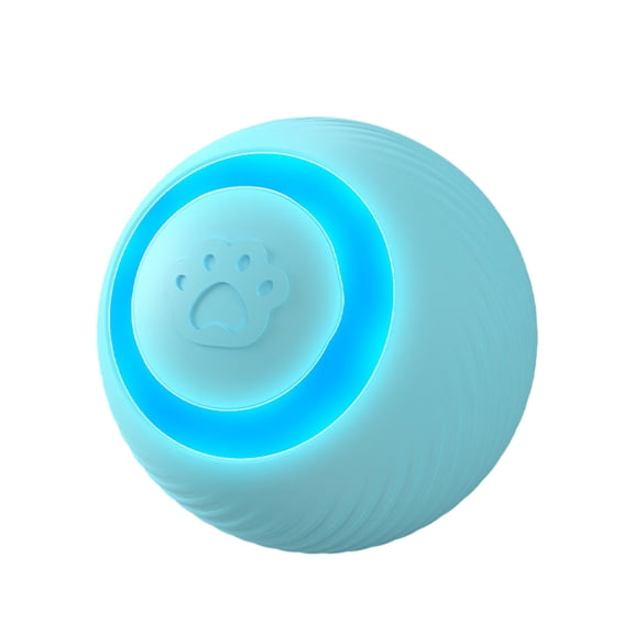Interactive Automatic Rolling Cats Toy Ball Electrical Smart Pet Ball Rotation Random Motion USB Rechargeable Moving Toy for Boredom Relief
