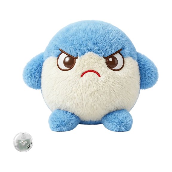 Interactive Automatic Self Play Toy for Small Medium Dogs and Cats Boredom Relief with Smart Sensor Sky Blue 14X14 Cloth