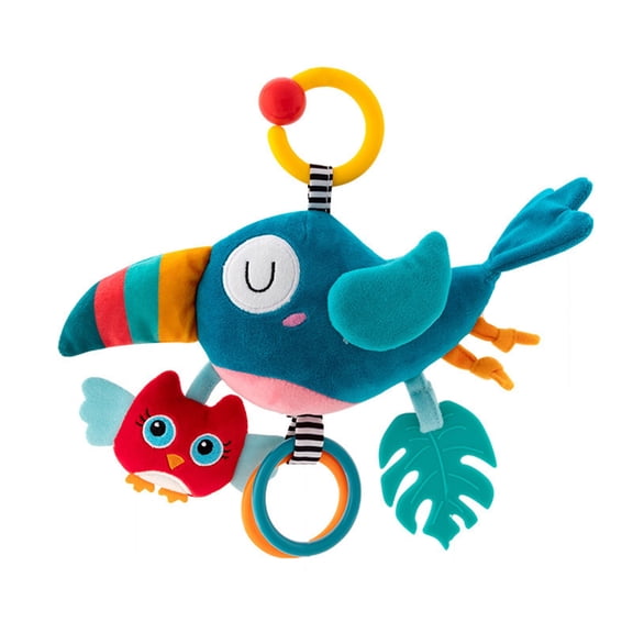 2. Multicolor Nursery Toy Featuring Gentle Sounds, Detachable Rings for Cognitive Play & Secure StrollerAttachment