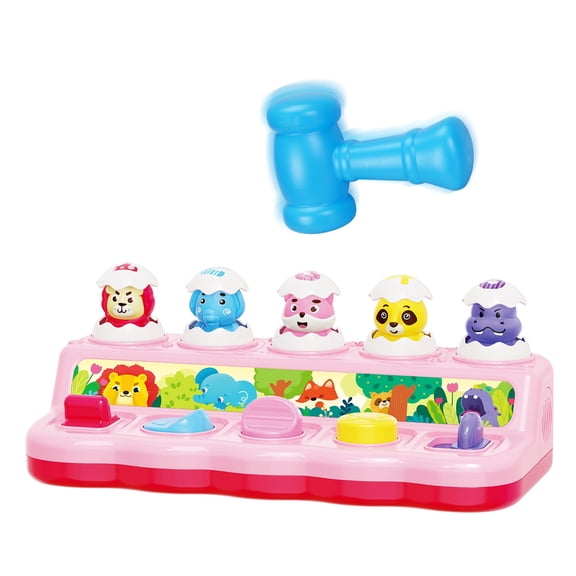 Interactive Baby Pop Up Toys with Music & Light Montessori Toys for 1 Year Old Boy Girl,Cause and Effect Toys Birthday Gift