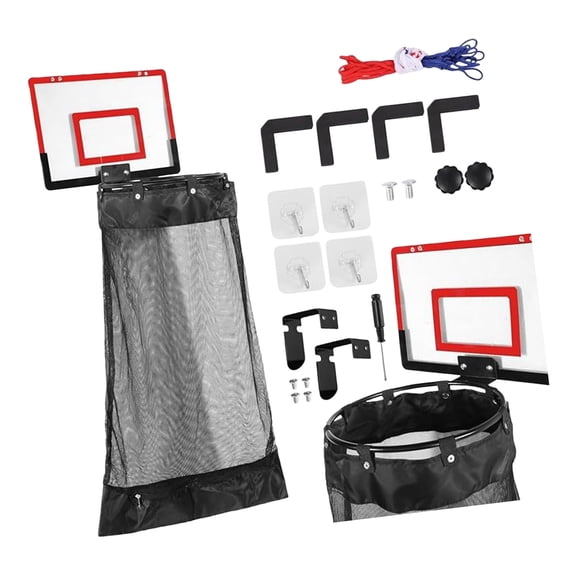Interactive Basketball Shape Laundry Hamper Sturdy Family Bonding Activity