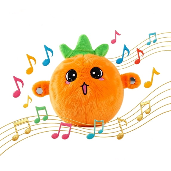 Interactive Battery Operated Plush Toy, Musical Sound Effect Soft Cuddly Stuffed Animal Family Interaction Indoor Play Sensory Experience Skill Development Hobby