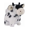 thumbnail image 1 of Interactive Brown Cow Plush Toy with Collar, Realistic Stuffed Animal with Sound & Motion, Soft Ki-ds Toy for Playroom Decor, Gift for Chi-ldren, 1 of 1