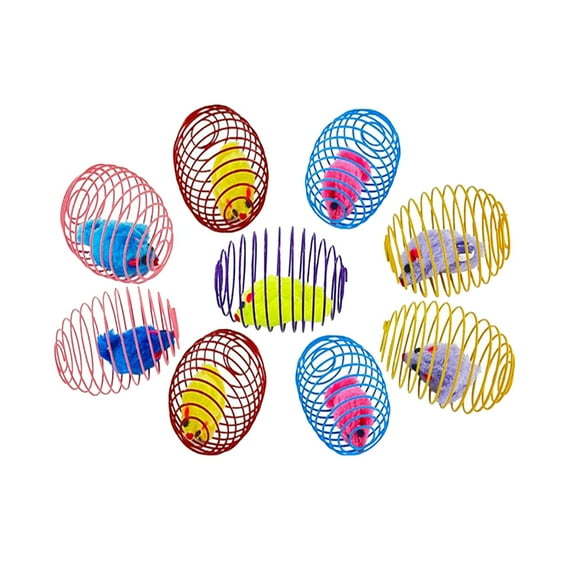 Interactive Cage Cat Toy with Cute Modeling for Indoor and Exercise