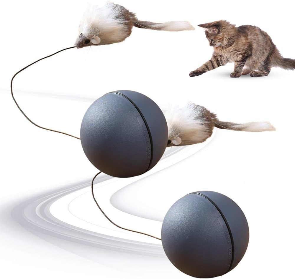 Interactive Cat Ball Toy, 2024 New Automatic Moving Dog Cat Balls