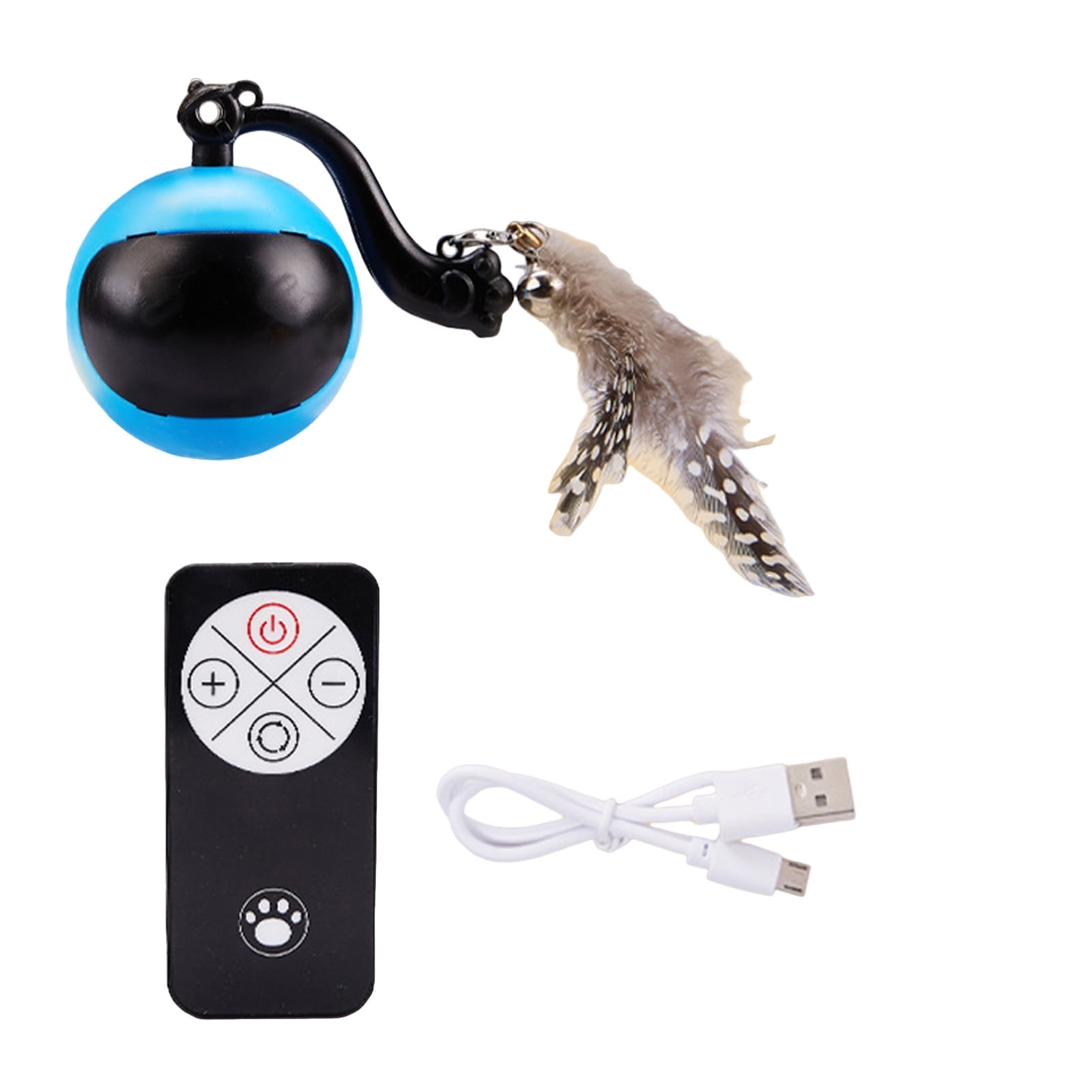 Interactive Cat Ball Toy with Remote Control Automatic Moving Rolling ...