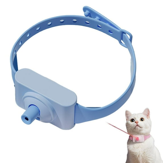 Interactive Cat Collar With Luminous Transmitter Adjustable Silcone Neckband USB-C Rechargeable