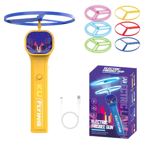Interactive Cat Disc Training Toy for Indoor Outdoor Play Rechargeable Glow Discs Stimulating Exercise and