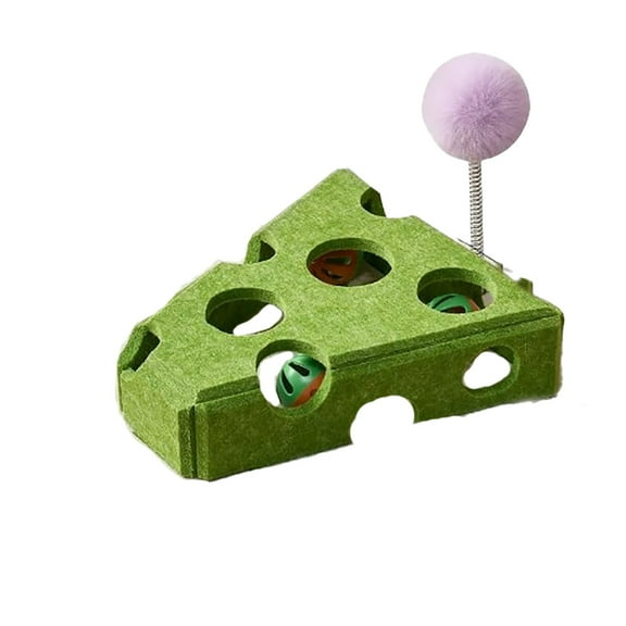 Interactive Cat Enrichment Puzzle with Maze for Indoor Play Scratching Activity Designed for Adult Cats