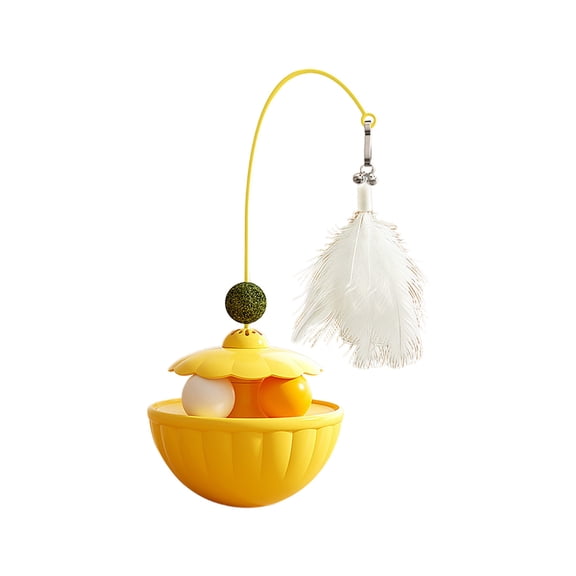 Interactive Cat Feather Toys, Catnip, Track Balls, Cat Teaser for Indoor Cats and Kittens Exercise, Interactive Playing, Chase Training and Hunting Exercise