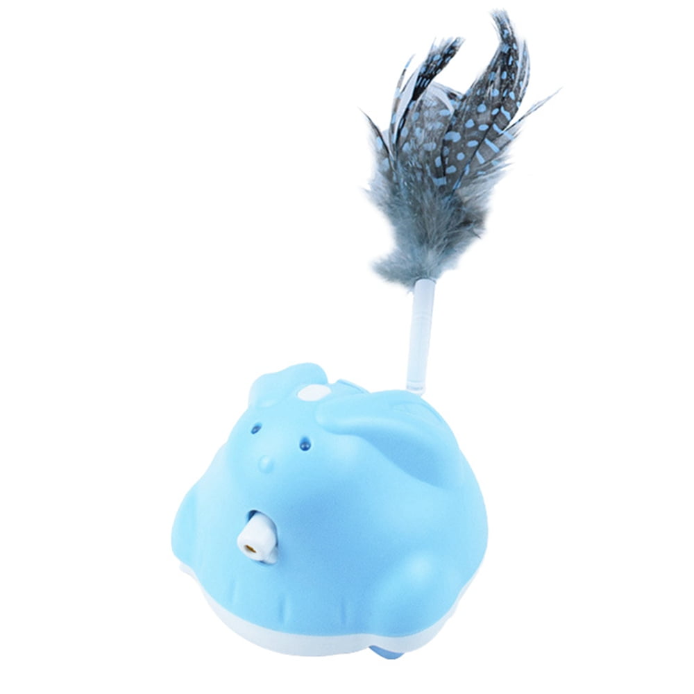 Interactive Cat Feather Toys for Indoor, Electric Kitty Toys Automatic Cat Toys Exercise Moving