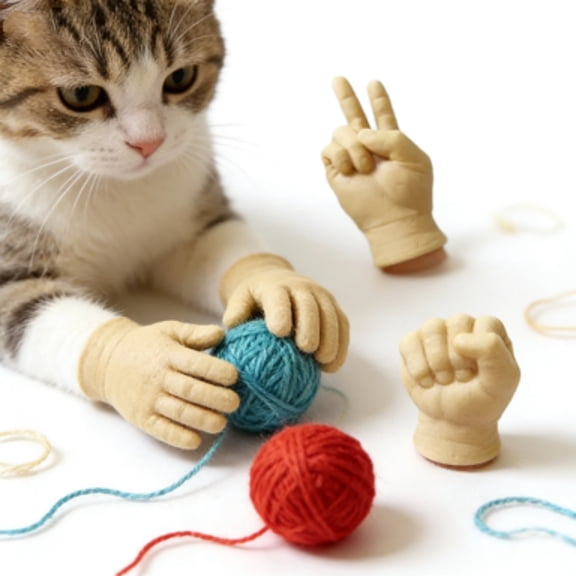 Interactive Cat Mini Indoor Play Teaser Wand for Training and Exercise with Sound- TPR Toy 3PCS