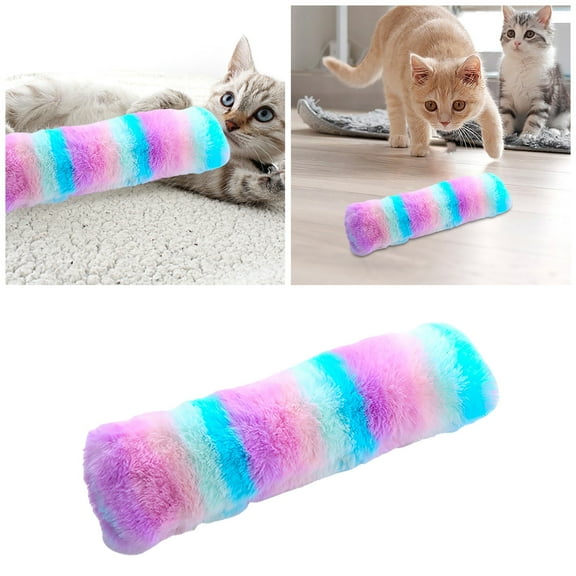 Interactive Cat Play Pillow with Chew Teething Cloth for Indoor Pet Exercise and