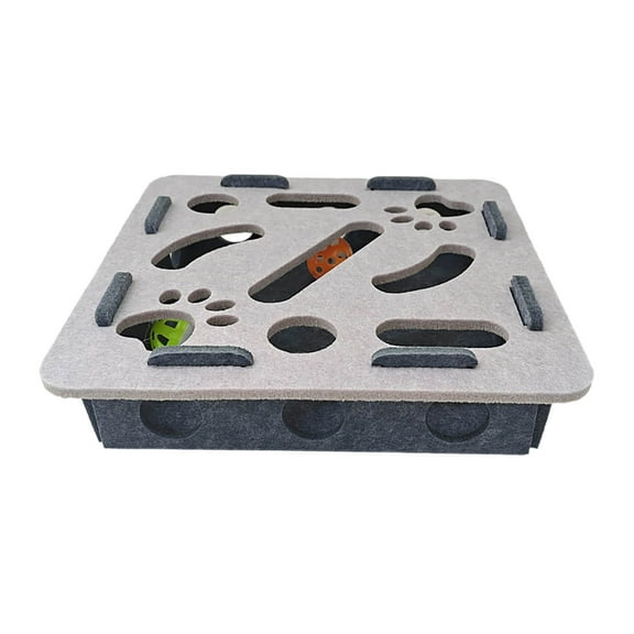 Interactive Cat Puzzle Toy for Indoor Cats Mental Stimulation Enrichment Activity with Play Features