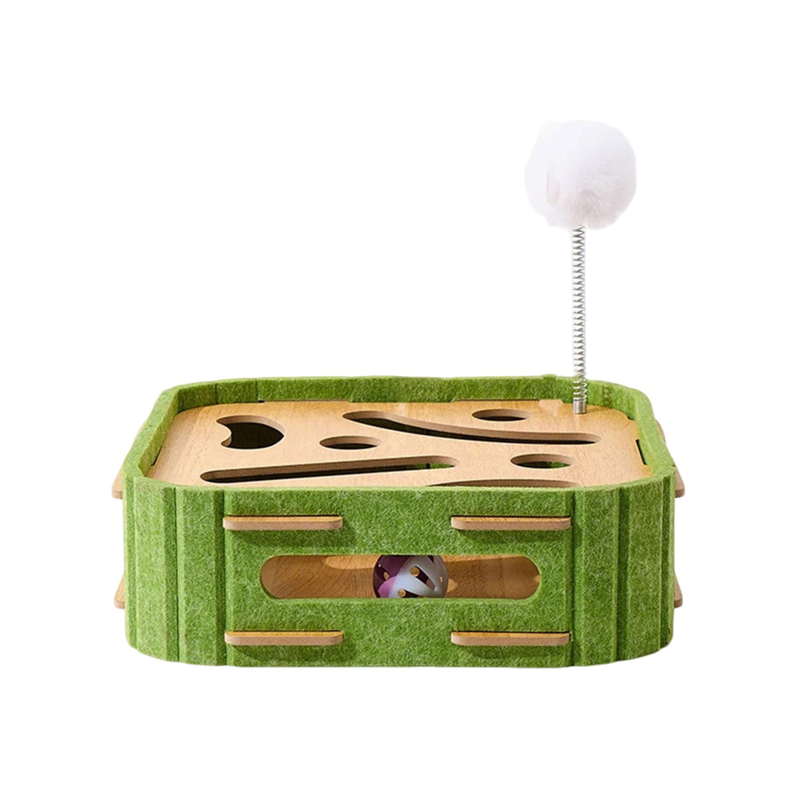 Interactive Cat Scratch Puzzle Enrichment Box, Felt Maze Nail File Toy ...