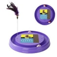 thumbnail image 1 of Interactive Cat Scratcher & Toy with 2 Self-Rotating Balls & 1 Kitten Cat Ball Track Toy Cat Scratcher, Purple, 1 of 8