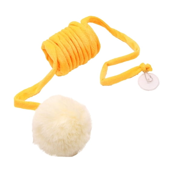 Interactive Cat Teaser Retractable, Cat Toys Indoor Kitten Play Chase Exercise Physical Stimulation Home Hanging Colored Kitty Toy With Bells Hanging On The Door