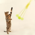 thumbnail image 1 of Interactive Cat Teaser Wand with Adjustable Rope and Sound Toy for Indoor Cats 29.5-71 Inch Tools/Office(Yellow) ,Hulucky, 1 of 8