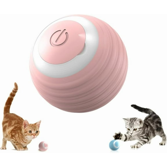 Interactive Cat Toy Ball, 2025 Upgraded Cat Toys for Bored Indoor Adult Cats, Automatic Moving Interactive Dog Toy, Self Rolling Peppy Pet Ball for Cats Kittens Toys (2 Pcs-A)