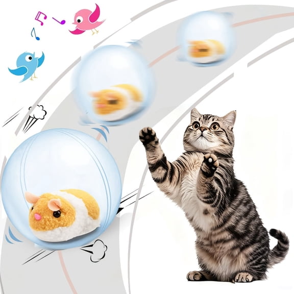 Interactive Cat Toy Ball Automatic Interactive Toy For Indoor Cats & Dogs Agile Moving Cat BallAuto Toy For Bored Adult Indoor Cats Motion Activated Pet Toy Suitable For Small, Medium,Large Cats