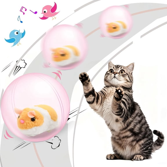 Interactive Cat Toy Ball Automatic Interactive Toy For Indoor Cats & Dogs Agile Moving Cat BallAuto Toy For Bored Adult Indoor Cats Motion Activated Pet Toy Suitable For Small, Medium,Large Cats