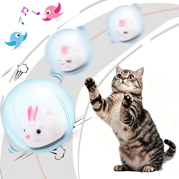 Interactive Cat Toy Ball Automatic Interactive Toy For Indoor Cats & Dogs Agile Moving Cat BallAuto Toy For Bored Adult Indoor Cats Motion Activated Pet Toy Suitable For Small, Medium,Large Cats